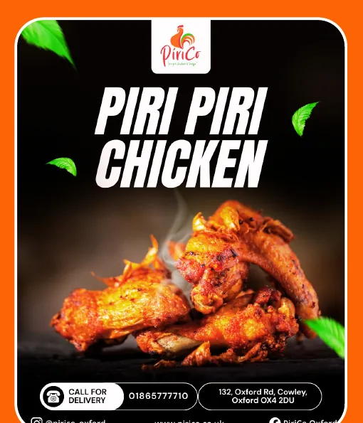 PiriCo piri piri chicken poster designed by Socialcave