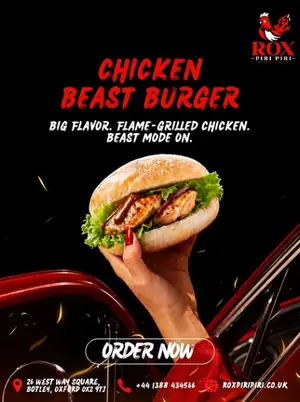 Rox Piri Piri social media post designed by Socialcave