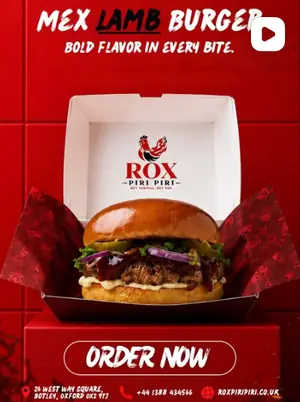 Rox Piri Piri social media post designed by Socialcave