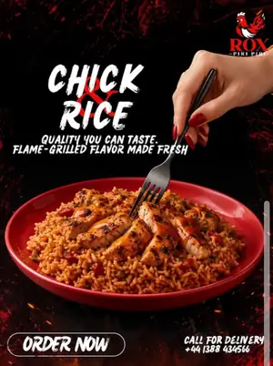 Rox Piri Piri social media post designed by Socialcave